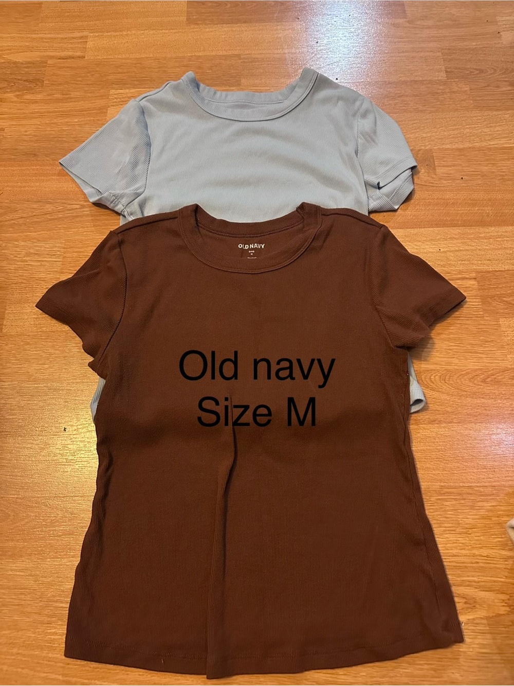 Old Navy Short Sleeve Tees in Brown and Light Blue